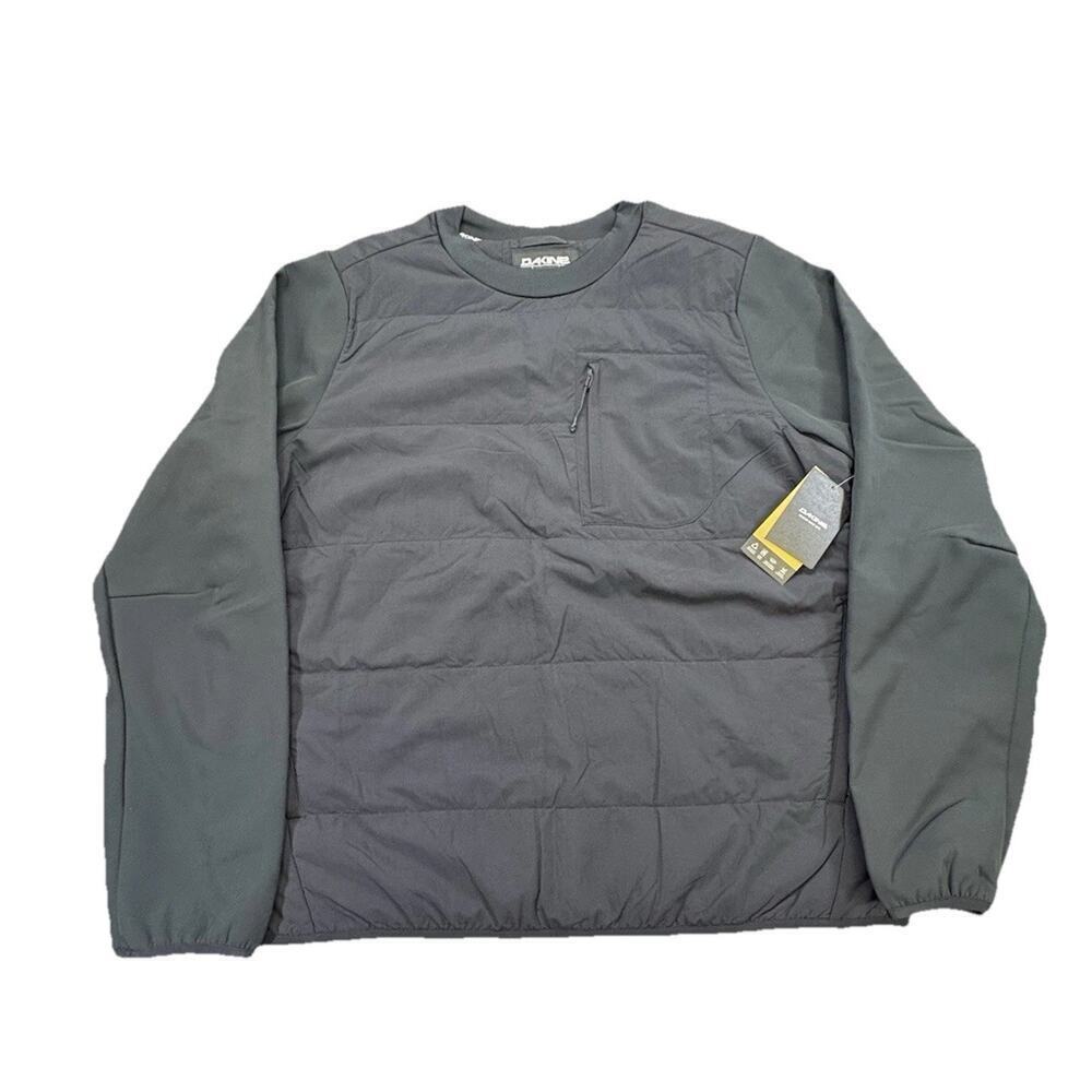 NWT Dakine Cruiser Insulated Crew Pullover Shirt Jacket Men’s Size L Black - Picture 1 of 8
